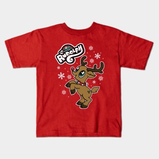 My Little Rudolph - Christmas Cartoon Red Nosed Reindeer Kids T-Shirt